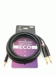 E52-3,5-2J-0300-0 Кабель аудио 3.5-2х6.3мм, 3м, ZZcable