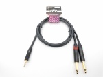 E35-3,5-2J-0150-0 Кабель аудио 3.5-2х6.3мм, 1.5м, ZZcable