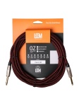 FAS-5(BK/RD) Кабель инструментальный, черный/красный, 5м, Leem