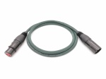 E1-XLR-M-F-0100-10 Кабель микрофонный (балансный), оливковый, 1м, ZZcable