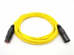E1-XLR-M-F-0100-4 Кабель микрофонный (балансный), желтый, 1м, ZZcable