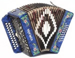 S32XL-C-BL Гармонь "Шуйская" 25х25-III-2, синяя, Шуйская гармонь