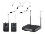WF-U2302PP Беспроводная микрофонная система, 2 головных микрофона, Soundsation