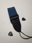 LS.P.C.012 Ремень для гитары, полиэстер, синий, LionStraps