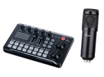F998+BM800 Набор для стрима, конференций, игровой, студийный (микрофон, звуковая карта), Foix