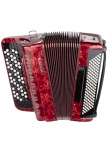 JH5120-RED Аккордеон кнопочный 70/120/7/2, красный, с футляром, Aurus