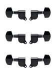 J-01-BK-3+3-Metallor Колки для гитары 3+3, черные, Metallor