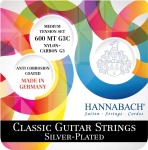 600MT-G3C Silver-Plated Комплект струн для классической гитары, среднее натяжение, Hannabach