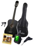 FCG-2038CAP-BK Классическая гитара+Аксессуары, цвет чёрный, Foix