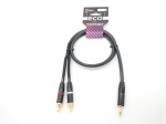 E51-3,5-2RCA-0150-0 Кабель аудио 3.5мм-2хRCA, 1.5м, ZZcable